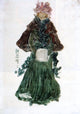 Maurice Prendergast The Red Cape, 18"x27" Wall Decal