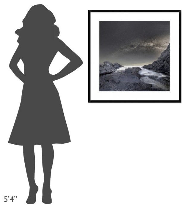 "Where Is The Moon" Framed Digital Print by Stoyan Hristov, 32"x32"