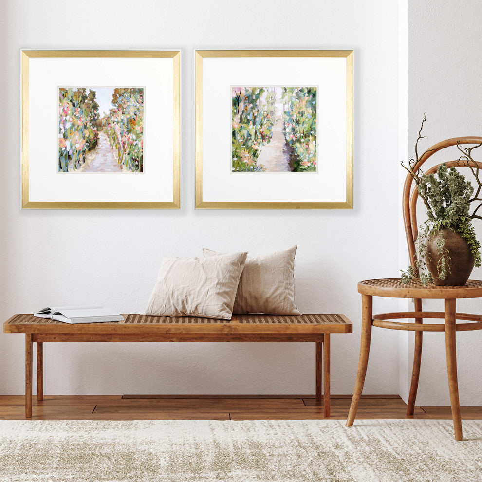 Flower Garden Path Wall Art, 2-Piece Set