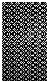 Diamond Zig Zag Pattern Black 58x102 Tablecloth