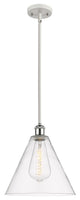 Innovations 516-1S-WPC-GBC-122 1-Light Mini Pendant, White, Polished Chrome