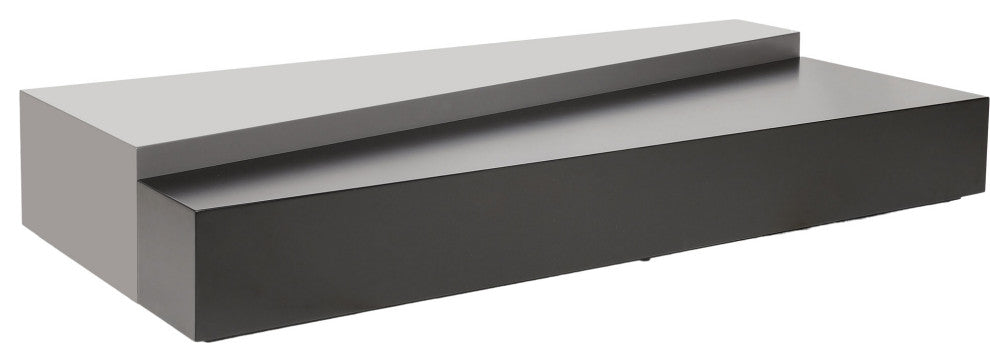Loftus Coffee Tables in Glossy Dark Gull Gray and Glossy Chateau Gray