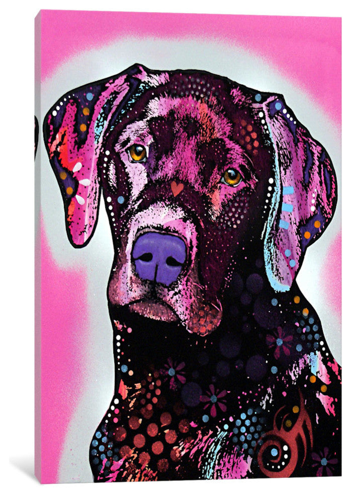 "Black Lab" by Dean Russo, 40x26x1.5"