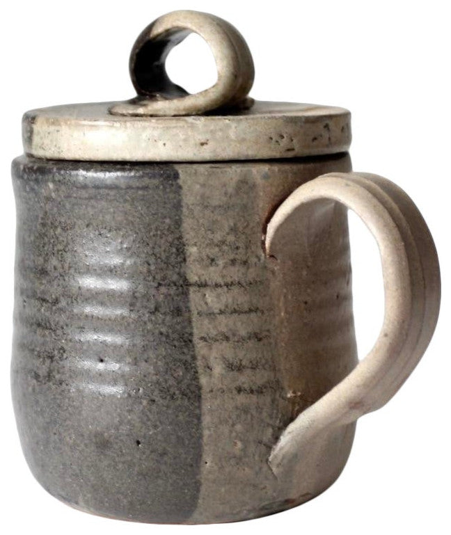 Consigned, Vintage Studio Pottery Mug with Lid