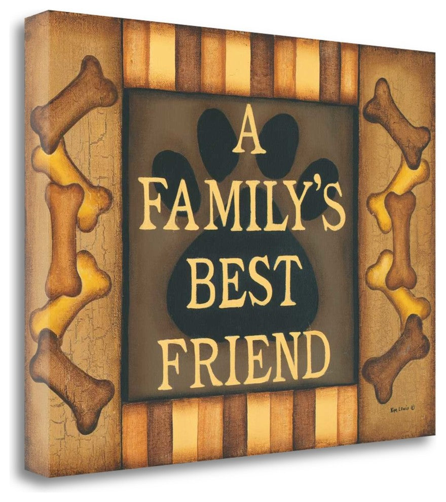 "Best Friend" By Kim Lewis, Giclee Print on Gallery Wrap Canvas, Ready to Hang