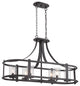 Palencia 6-Light Linear Chandelier, Artisan Pardo Wash