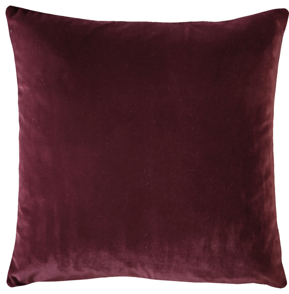 Castello Velvet Throw Pillows, Complete Pillow with Insert (18 Colors, 3 Sizes)