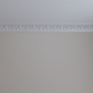 3 7/8"Hx4"Px5 5/8"Fx96"L, 8" Repeat, Rose Crown Moulding