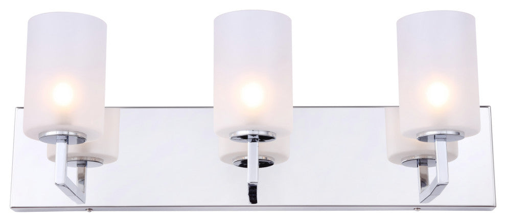 Woodbridge Lighting Candice Wall, 3-Light, 21"W, Opal Cylinder Glass, LED G9