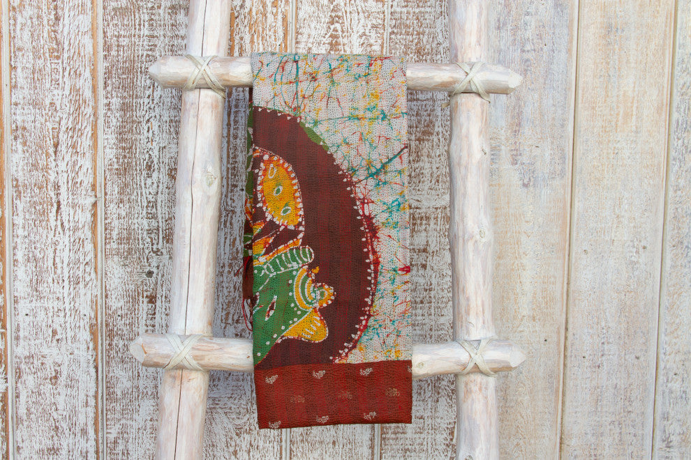 Tribal Silk Kantha Scarf