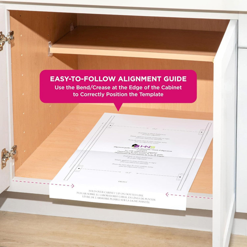 TARTO Heavy-Duty Pull Out Cabinet Organizer - Pantry Drawer Slide Out Caddy, 14"x21"