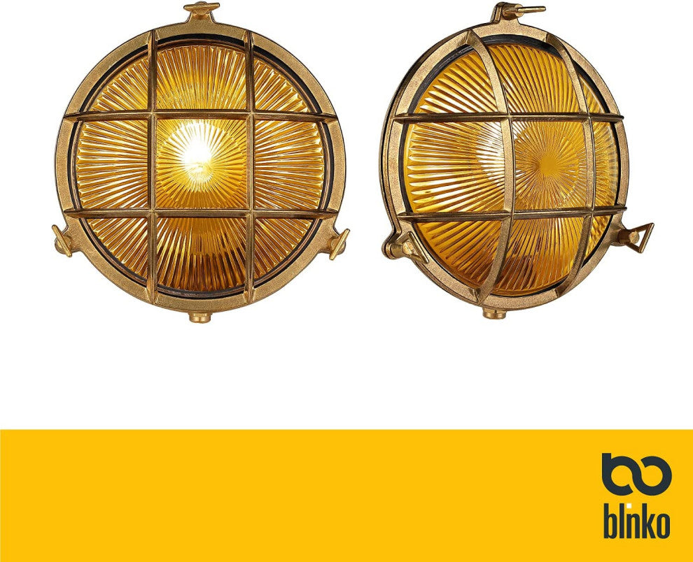 Round Vintage Industrial Wall Sconce Waterproof Wall Light Fixture