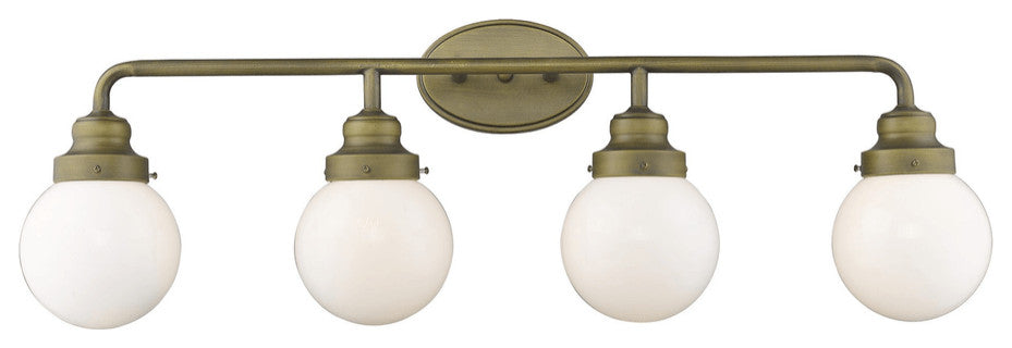 Portsmith 4-Light Raw Brass Vanity