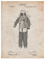 "Vintage Scuba Gear" by Cole Borders, Canvas Art, 32"x24"