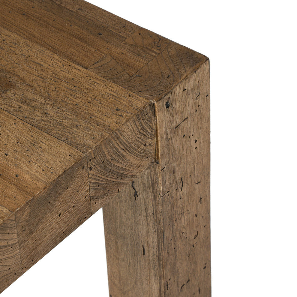 Abaso End Table Rustic Wormwood Oak