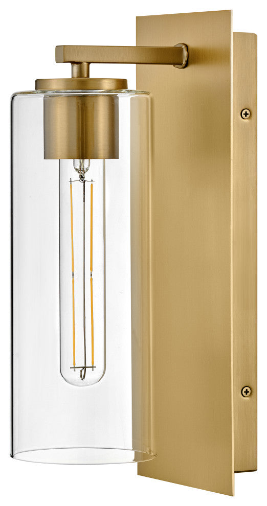 Lark Lane 13" Single Wall Sconce, Lacquered Brass