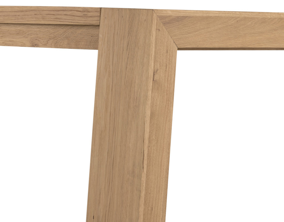 Capra Dining Table-Light Oak Resin