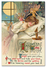 "Halloween Thirteen" by Vintage Apple Collection, Canvas Art