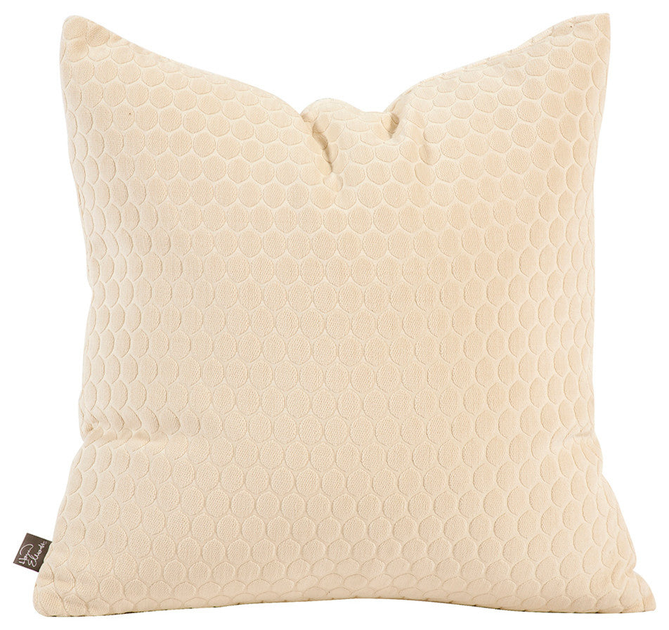 Howard Elliott Deco Sand 20" x 20" Pillow, Down Insert