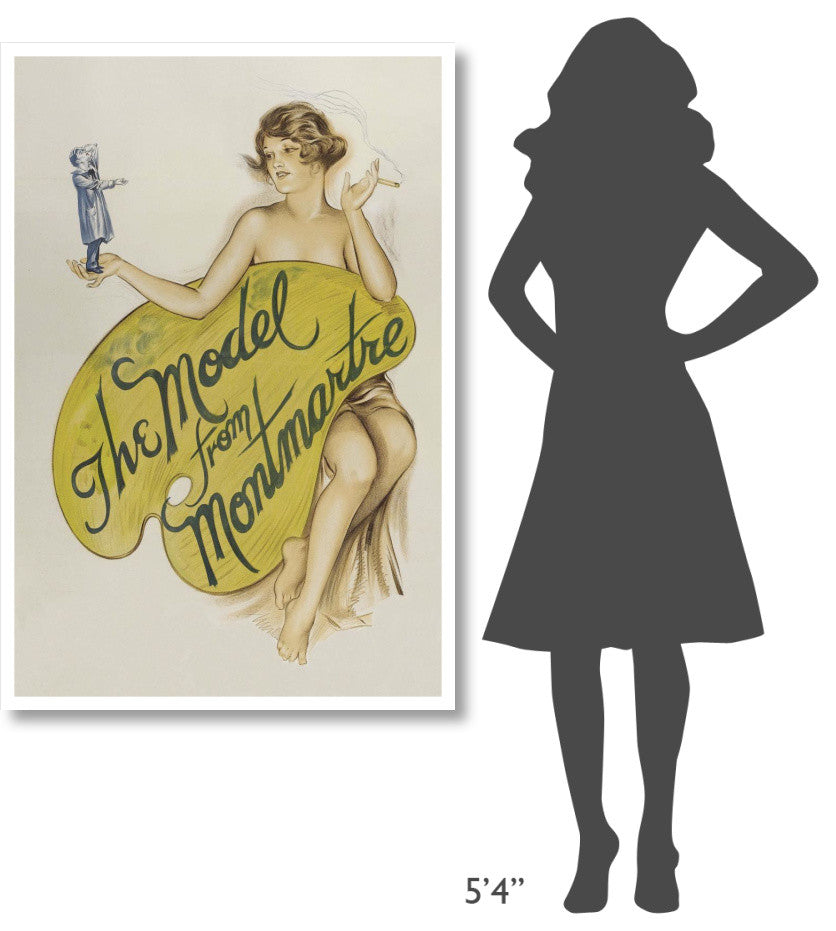 "Vintage Film Posters: Model from Montmartre" Paper Print, 34"x50"