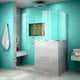 Unidoor Plus 60"x36.375"x72" Shower Enclosure, Chrome