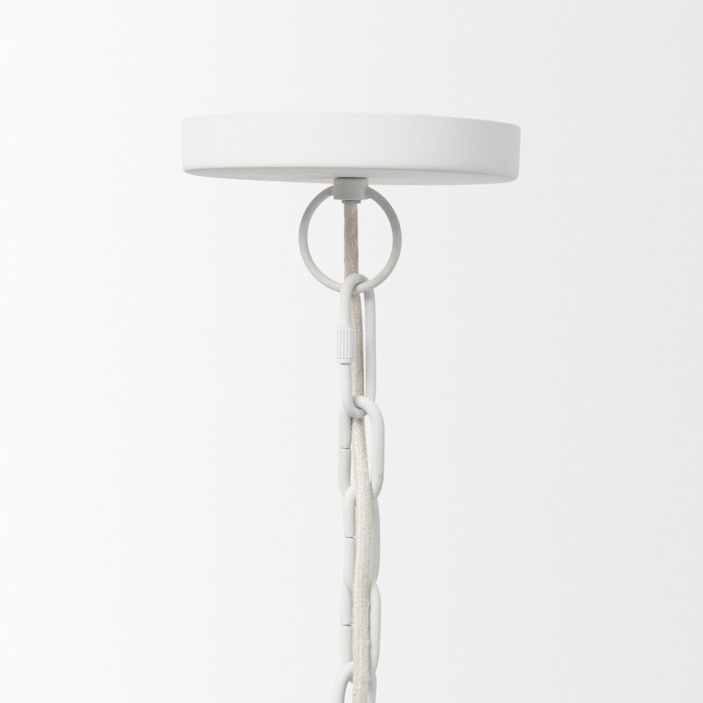 Juniper 24" Round White Dome Pendant Light