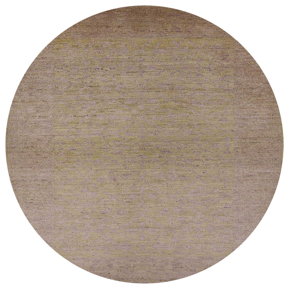 Ahgly Company Indoor Round Mid-Century Modern Area Rugs, 7' Round