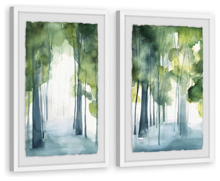 Through the Haze II Diptych, 40"x30"