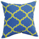 17" Square Polyester Outdoor Throw Pillows, Set of 4, Irondaze Cobalt