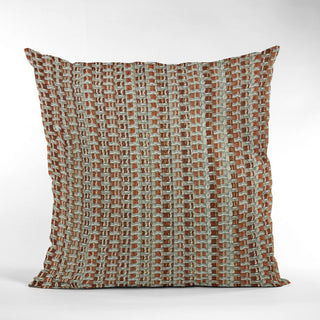 Plutus Multi-Color Weave Stripe Luxury Throw Pillow, 24"x24"