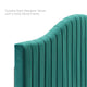 Tufted Platform Bed Frame, King Size, Velvet, Teal Blue, Modern Contemporary