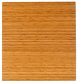Jovert Bamboo Roll-Up Chair Mat, Natural, No Lip, 52"x48"