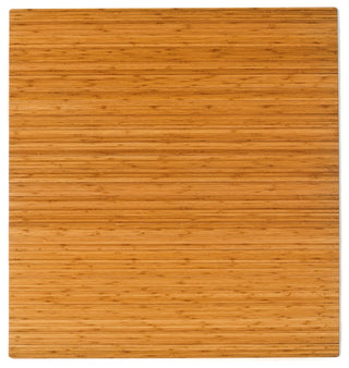 Jovert Bamboo Roll-Up Chair Mat, Natural, No Lip, 52"x48"