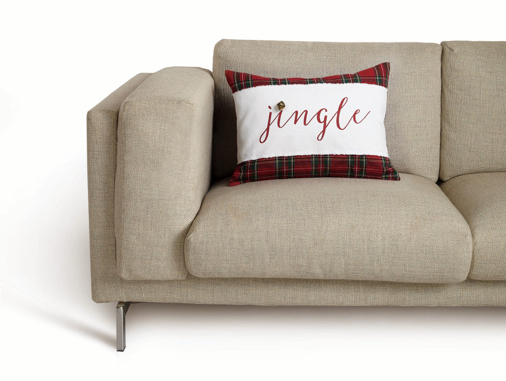 Jingle Embroidered Pillow