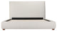 Luzon King Bed Tall Headboard Light Grey
