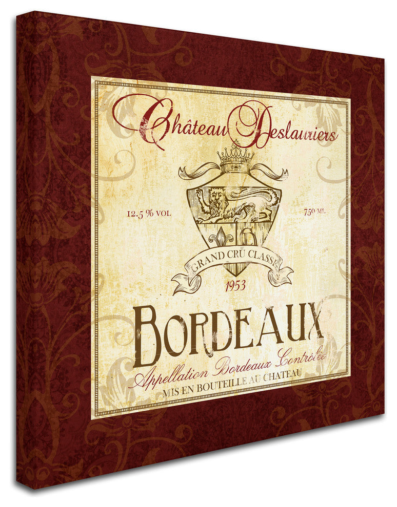Fiona Stokes-Gilbert 'Bordeaux' Canvas Art, 35 x 35