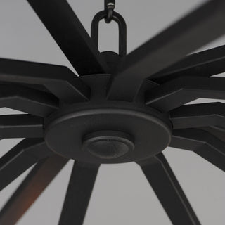 Maxim 21869 Odeon 10 Light 40"W Crystal Drum Chandelier - Golden Silver