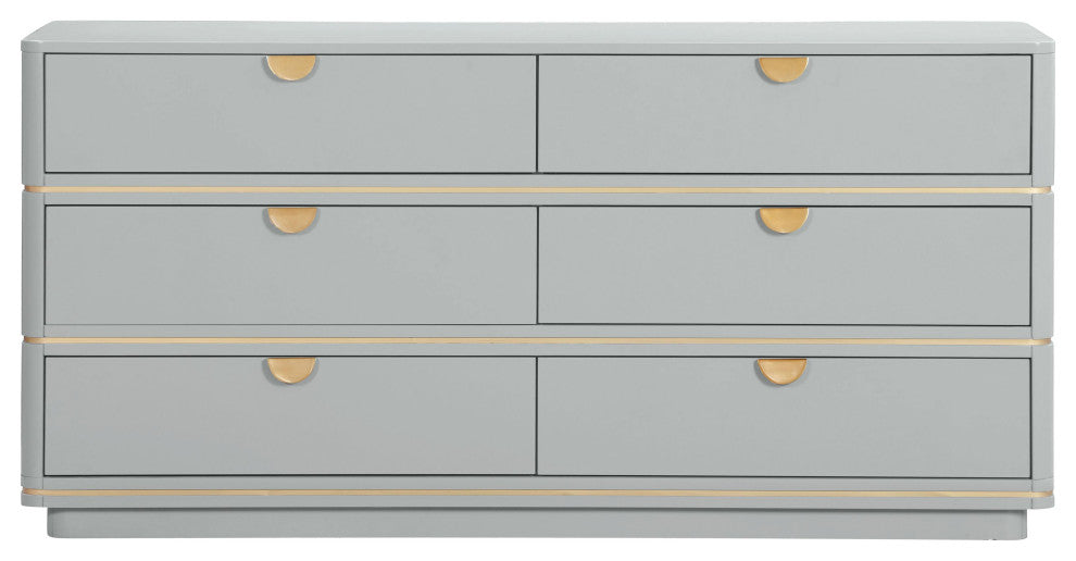 Julieta Grey 6 Drawer Dresser
