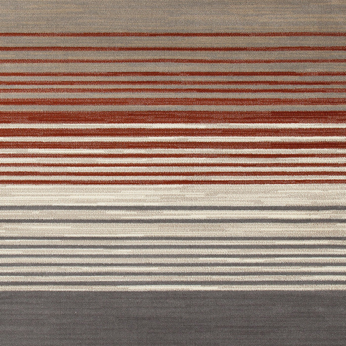 Bastille Heathered Stripe Red 5'3"x7'7" Area Rug