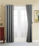 Serenta Black Out Curtains 4 Piece Sets, Gray, 54" X 96"