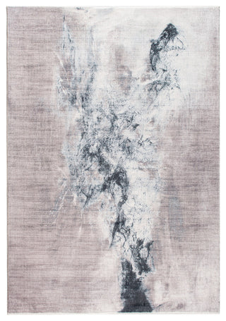 2"x7" Sand Abstract Splash Modern Runner Rug