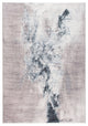 2"x7" Sand Abstract Splash Modern Runner Rug