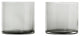 Mera Drinking Glasses Set of 2, Smoke, Low Ball