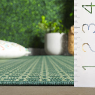 Safavieh Terrace Collection TER808 Rug, Dark Green/Light Green, 9'x12'