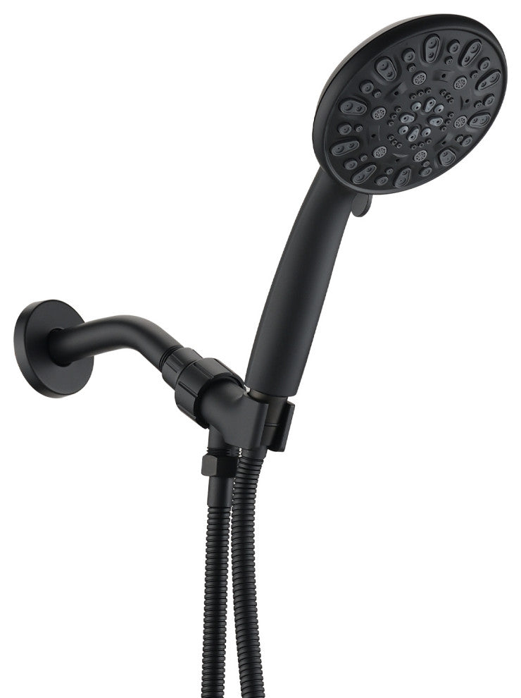 7 Spray Settings Hand Shower Set, Matte Black