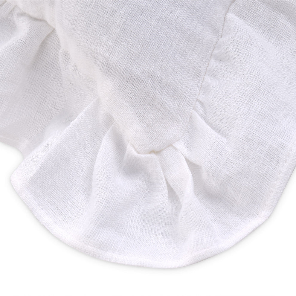 Cherry Hill 6-Piece Queen Linen Duvet Set - White