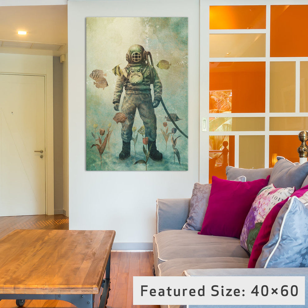"Deep Sea Garden #1" by Terry Fan, 40x26x1.5