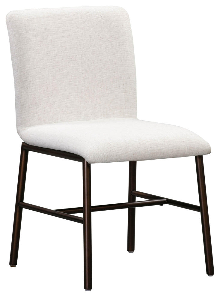 Bushwick Flax Upholstered Dining Chair, Set of 2