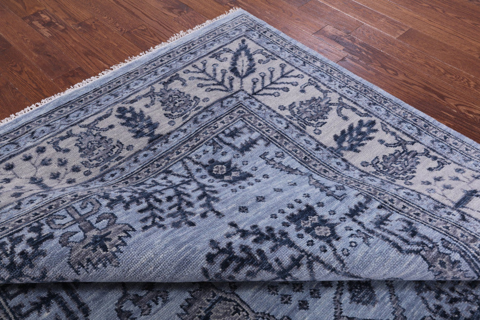8' 1" X 10' 3" Handmade Turkish Oushak Wool Rug - Q13644