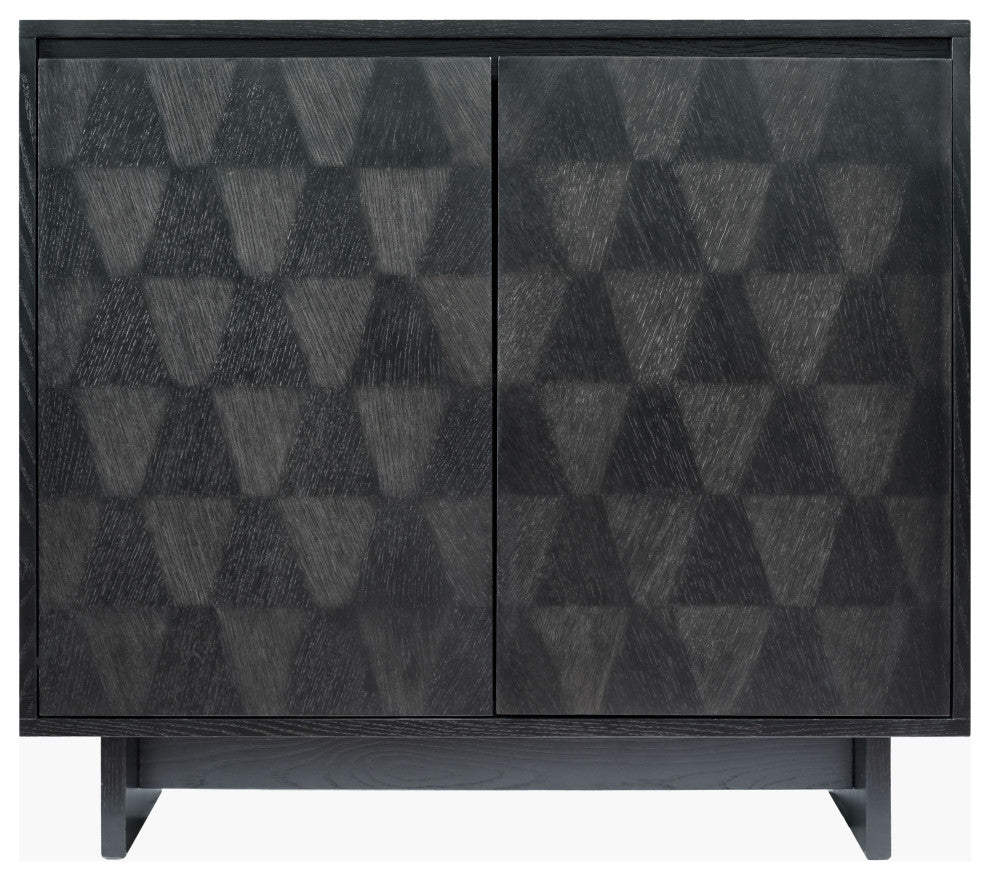 Livabliss x Becki Owens Traditional Cabinet, Black, 32"H 36"W 16"D